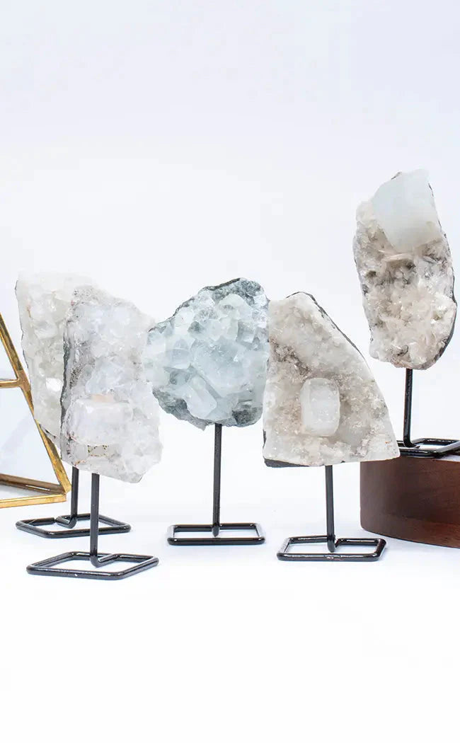 Crystals on stands