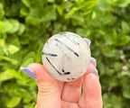 Tourmaline in quartz sphere