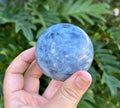 Blue opal sphere