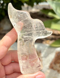 Clear quartz whale tail