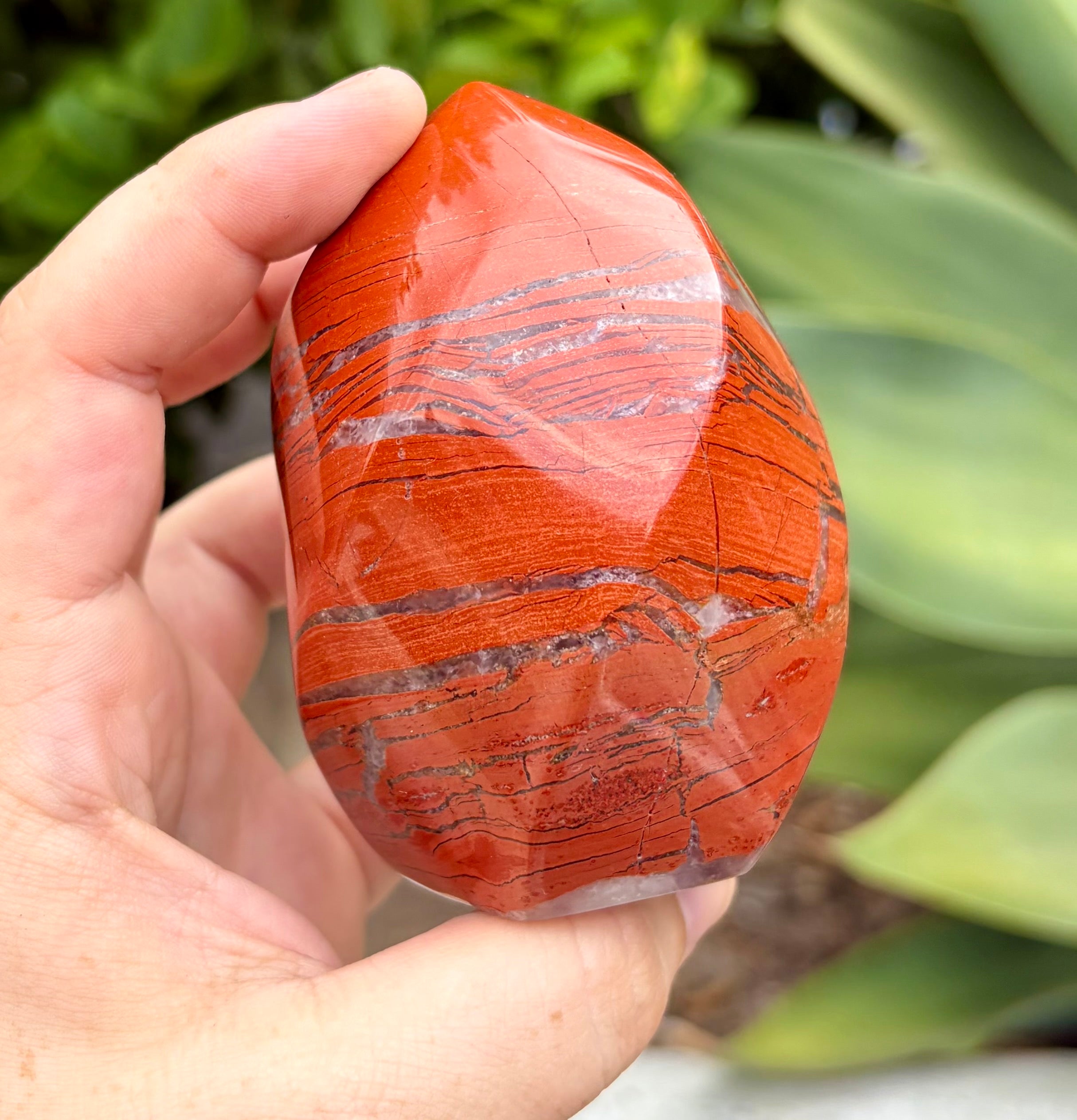 Red jasper flame
