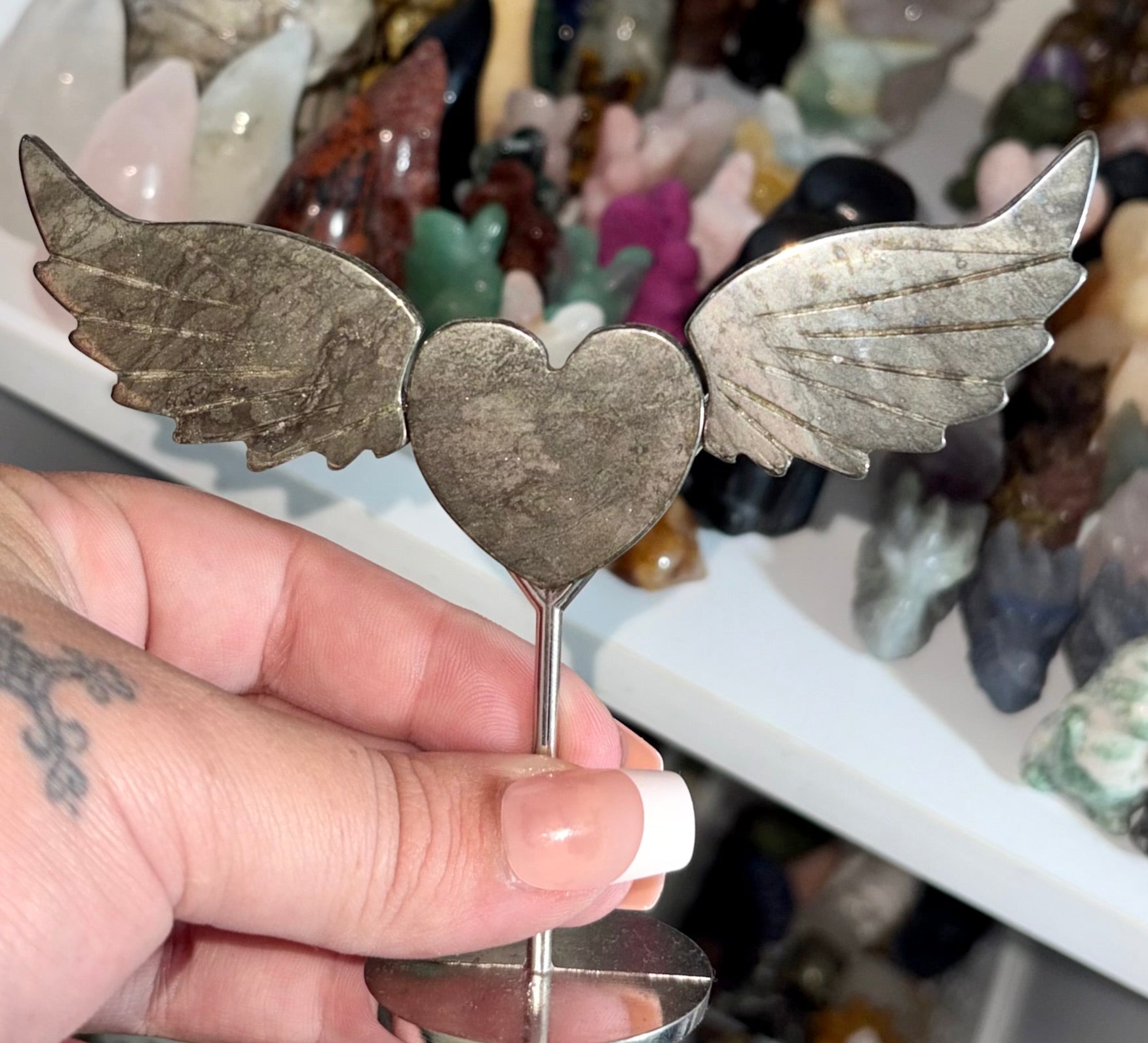 Pyrite heart wings