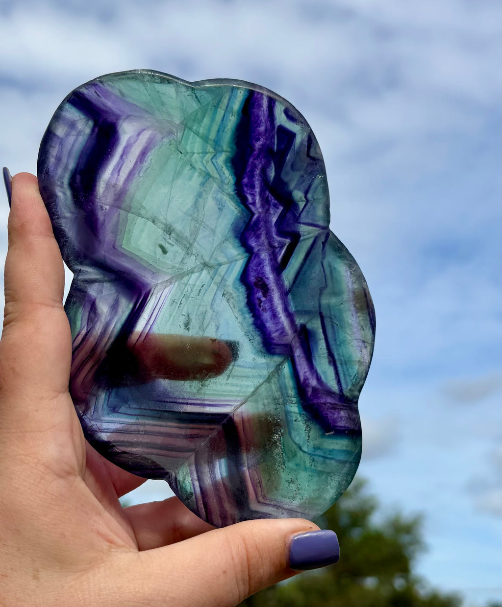 Fluorite cloud bowl A