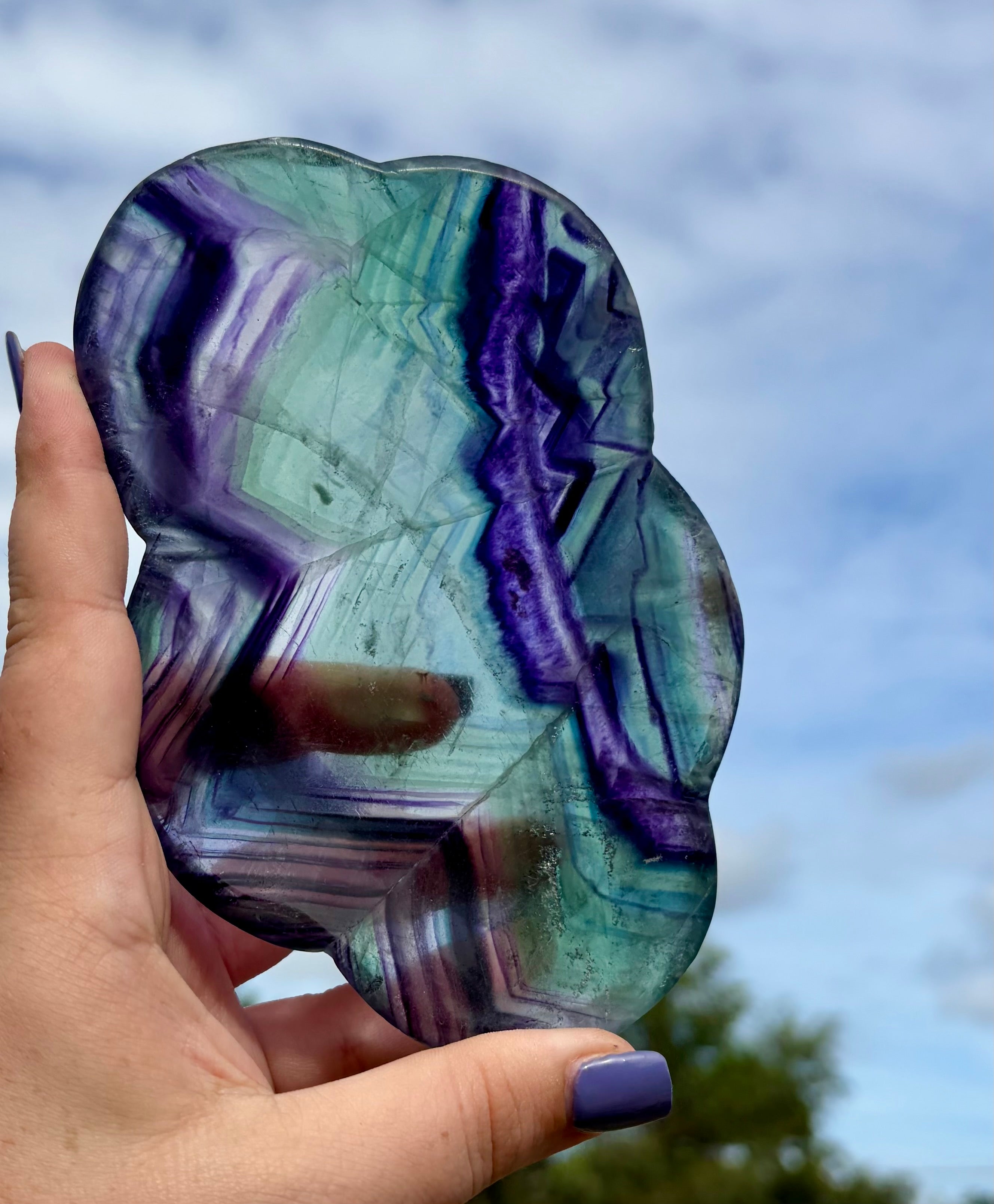 Fluorite cloud bowl A