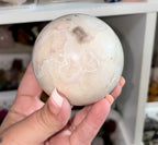 Pink amethyst sphere