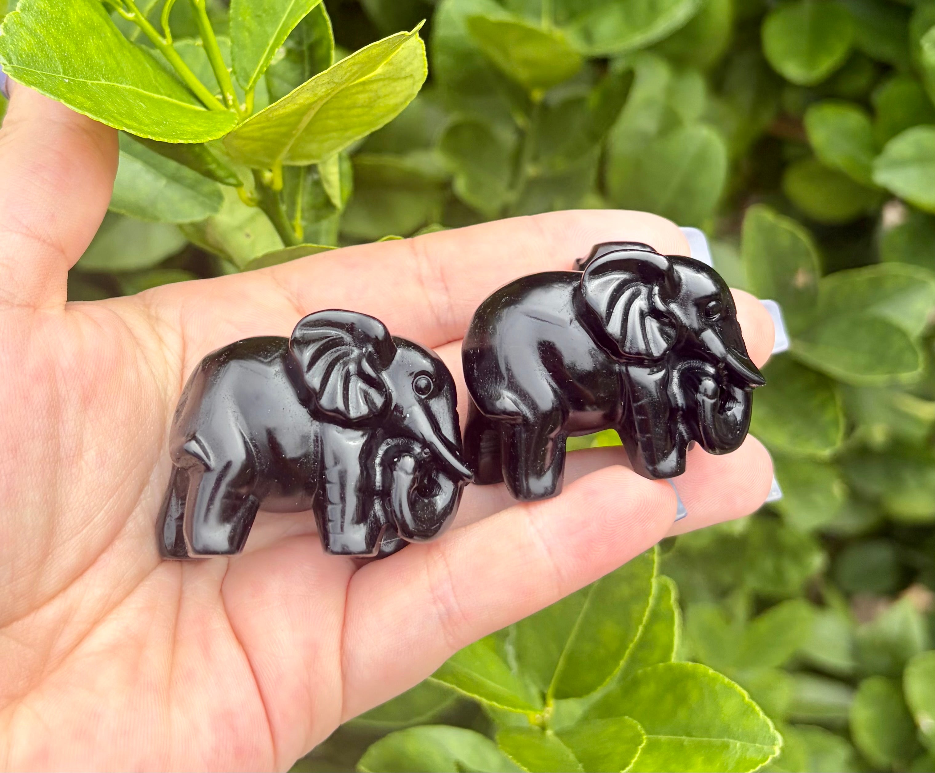 Obsidian elephant