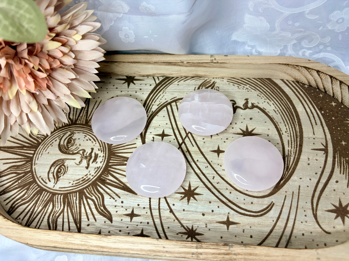 Pink mangano calcite cookies