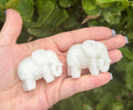 White jade elephant