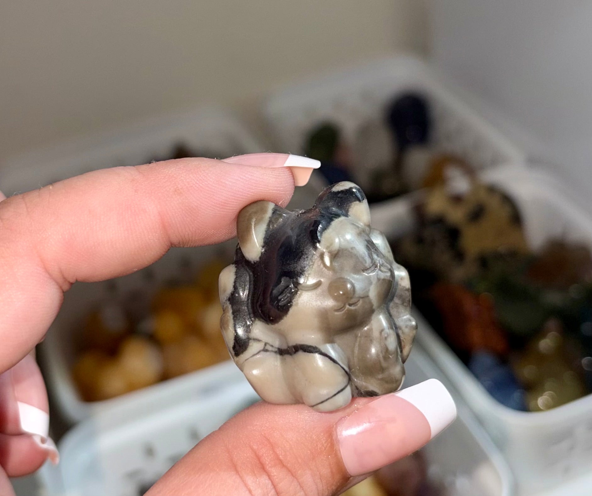Volcanic agate 9tail fox