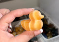 Yellow calcite duck