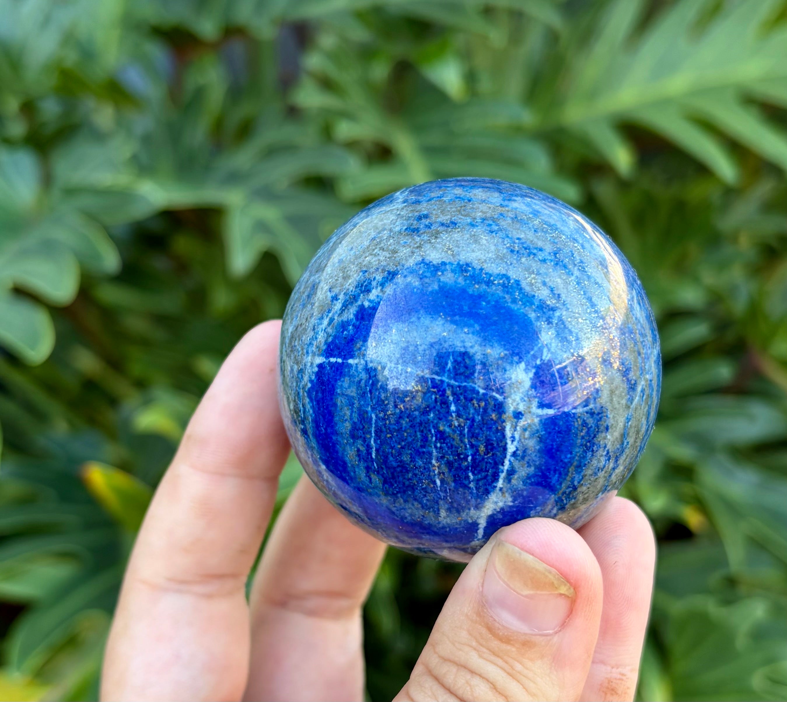 Lapis lazuli sphere