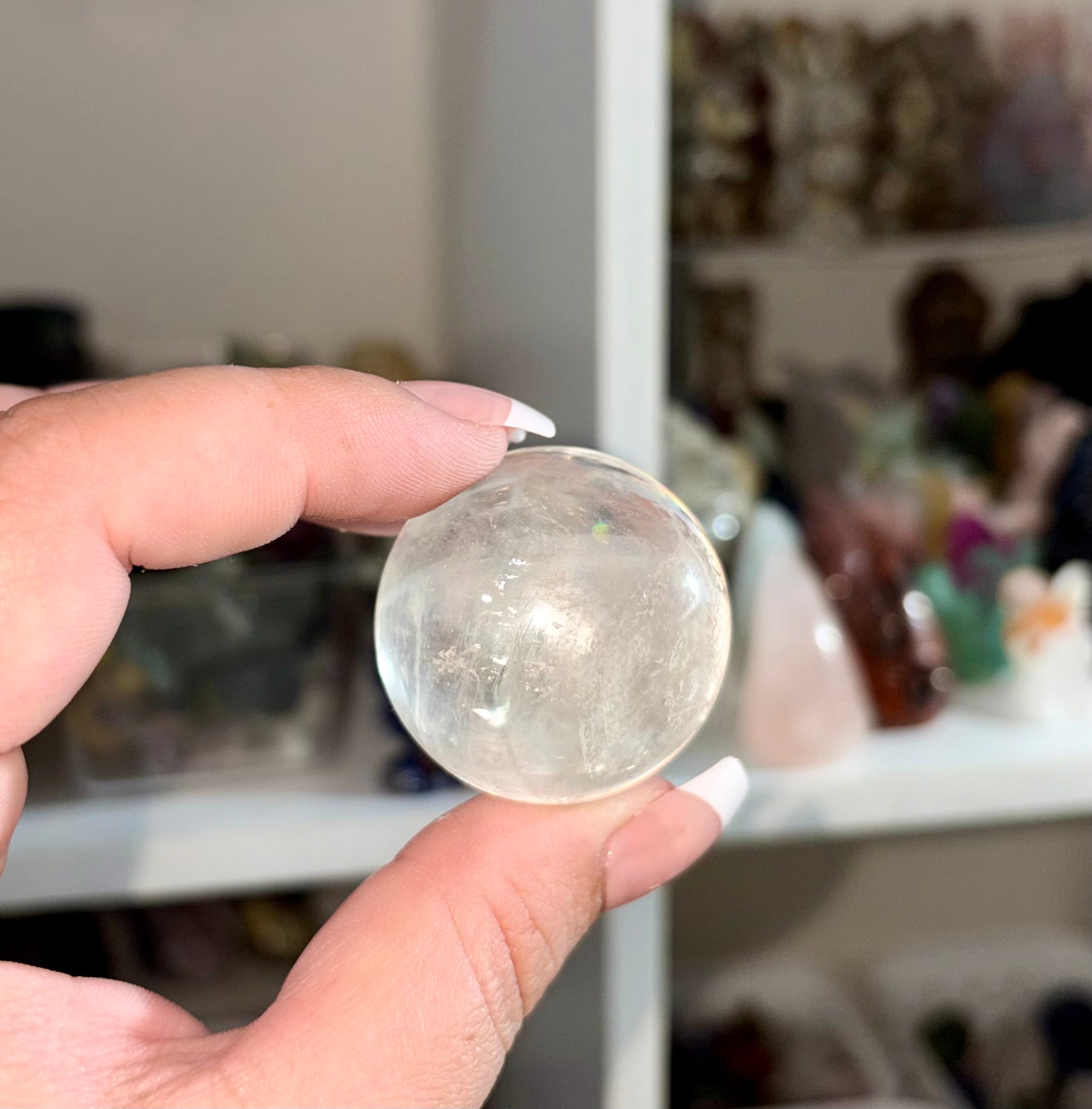 Optical calcite sphere