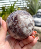 Purple tourmaline sphere