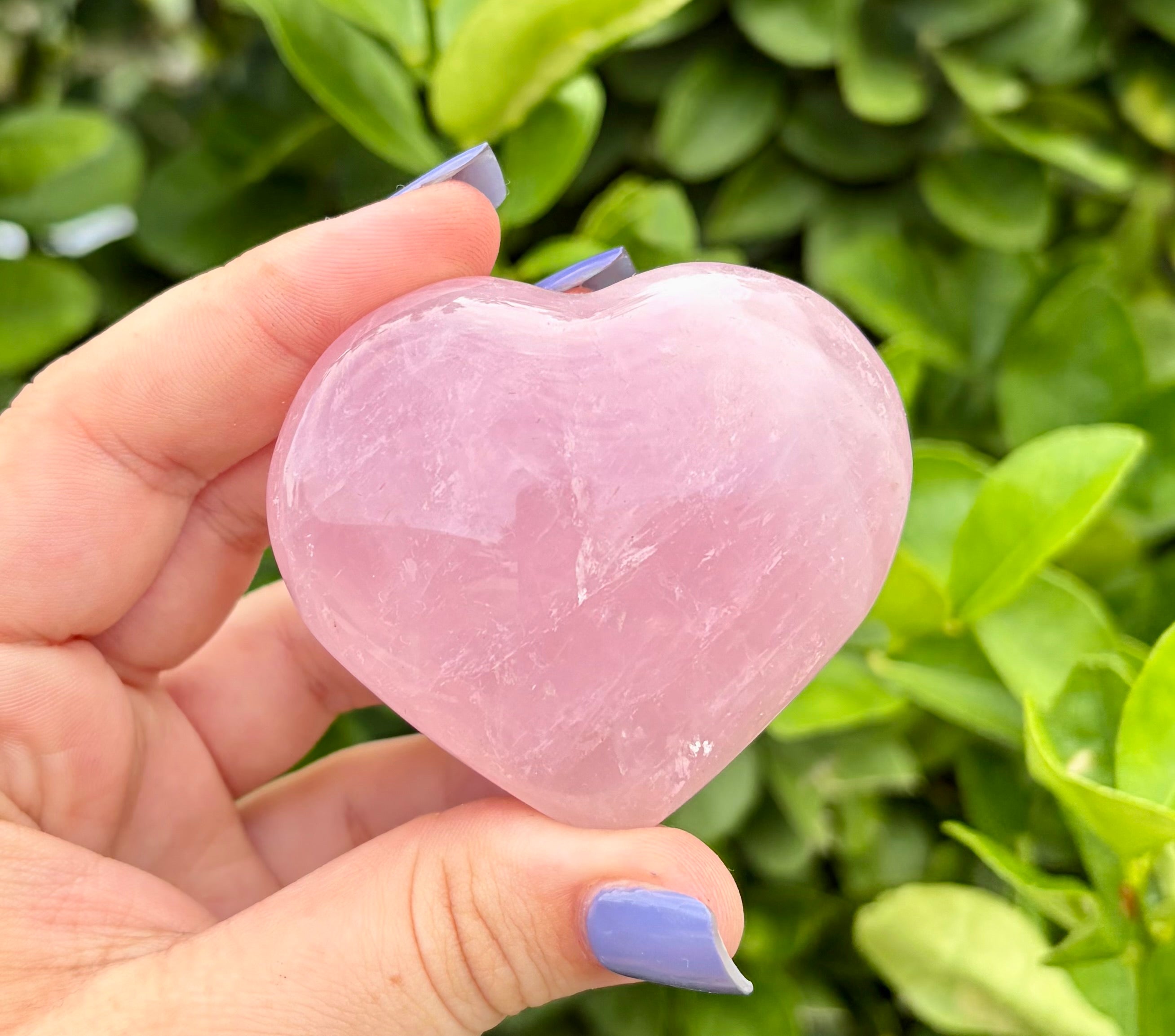Rose quartz heart