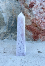 Pink amethyst/ flower agate tower
