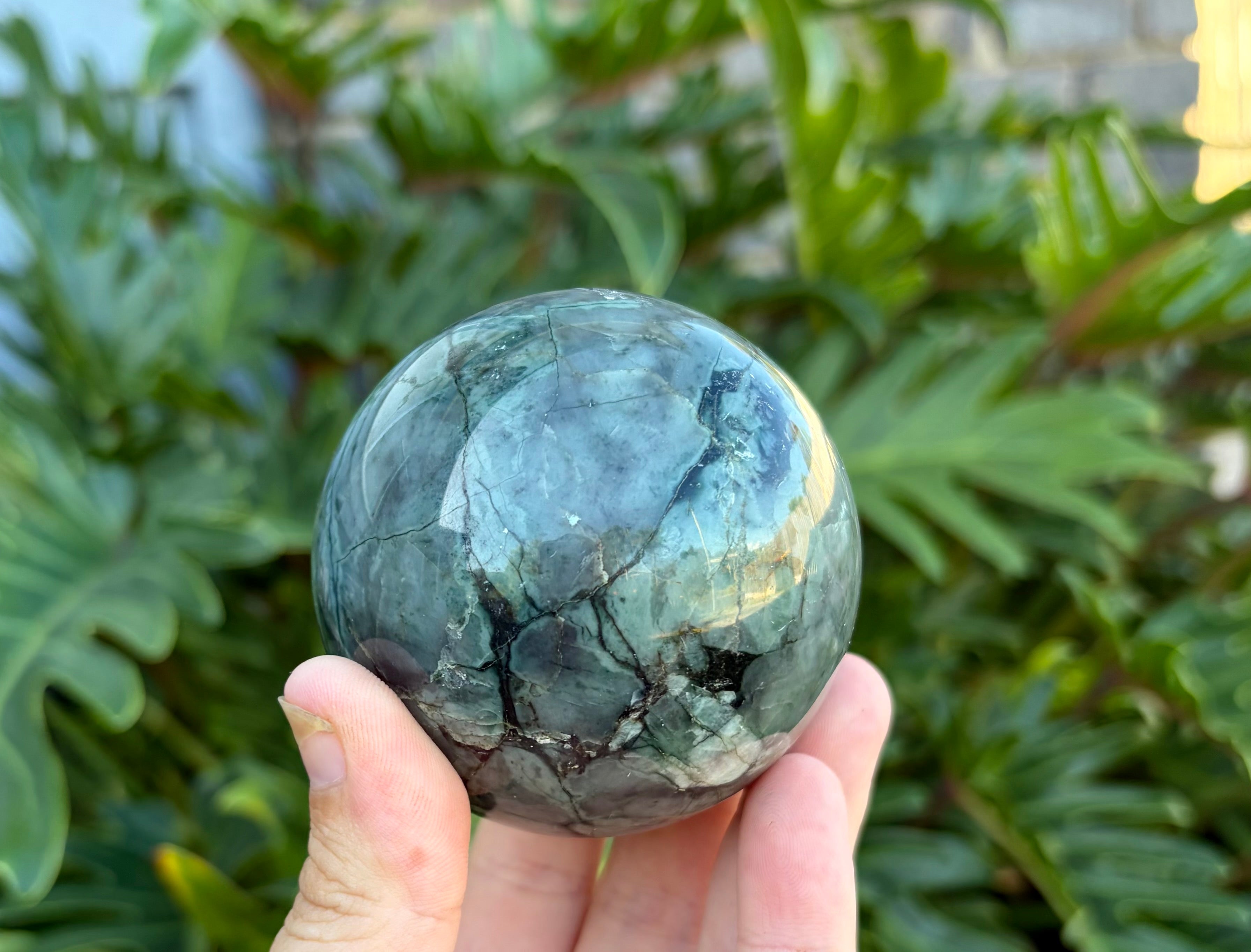 Snake skin jasper sphere