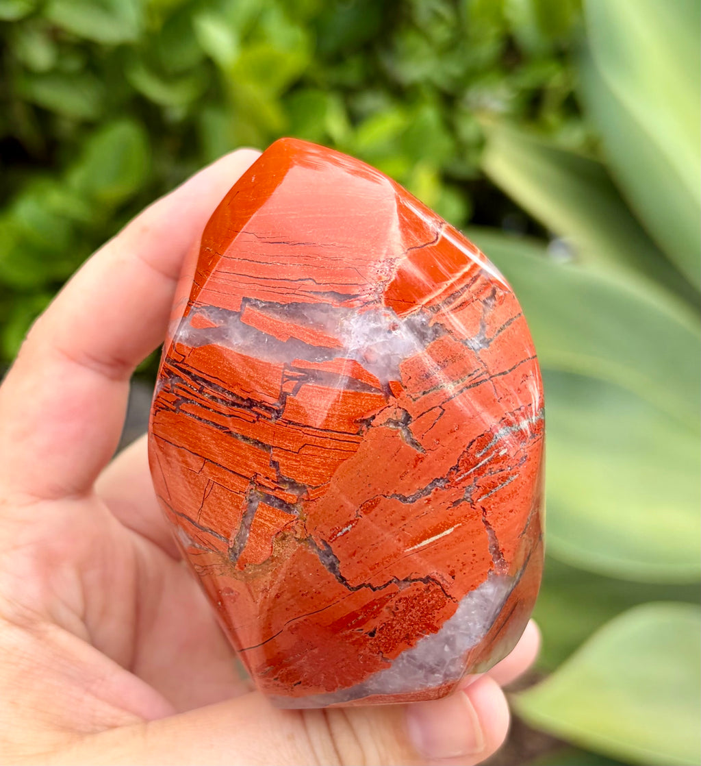 Red jasper flame