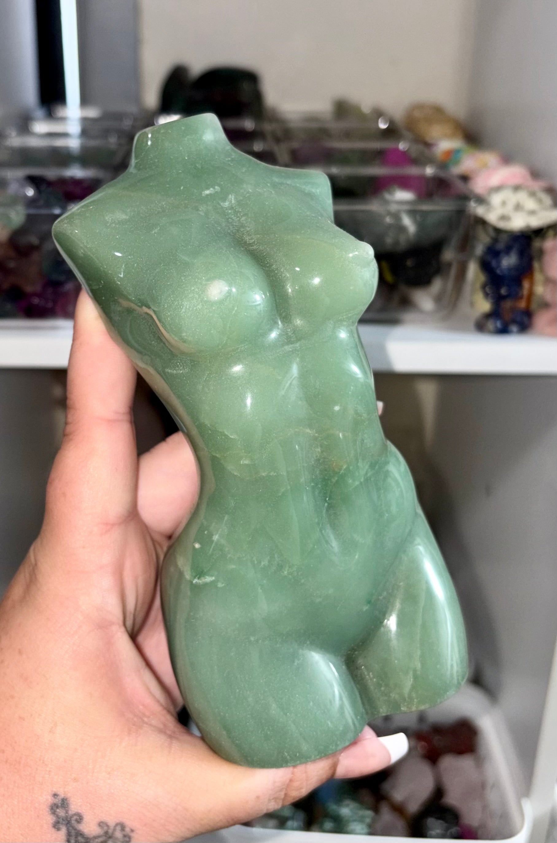 Green aventurine lady body