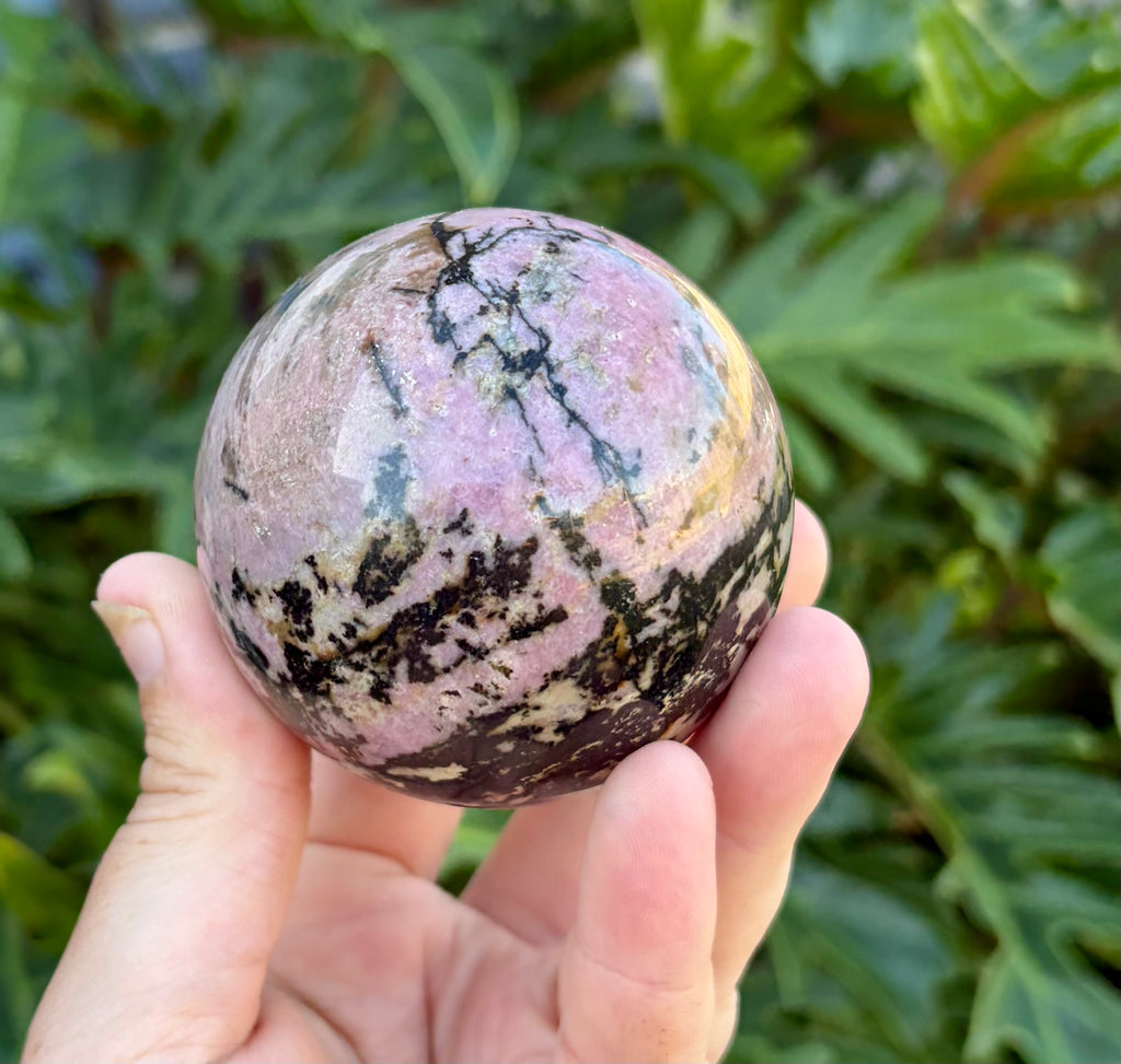 Rhodonite sphere