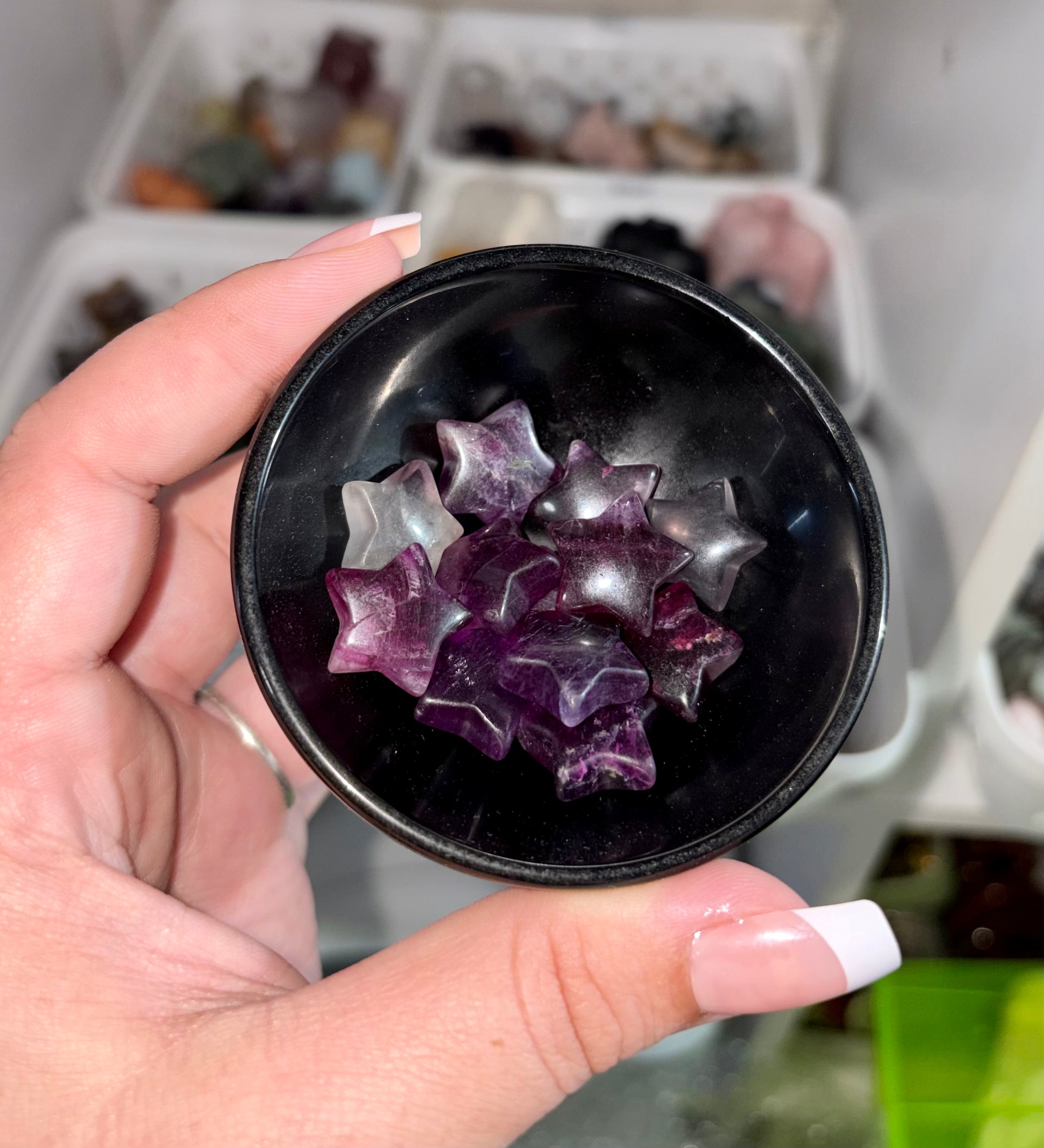 Amethyst mini stars