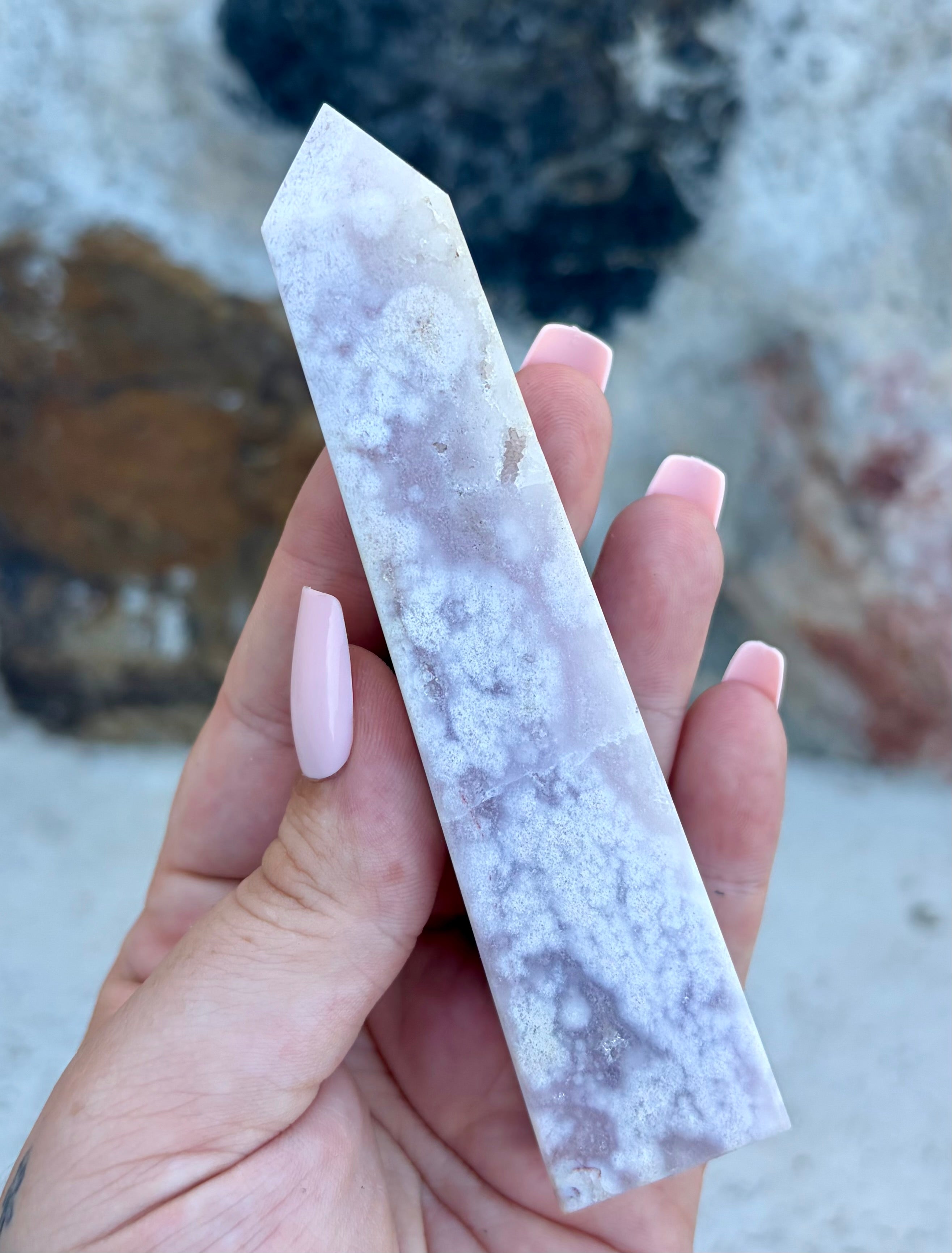 Pink amethyst tower B