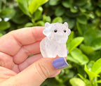 Clear quartz highland cow A