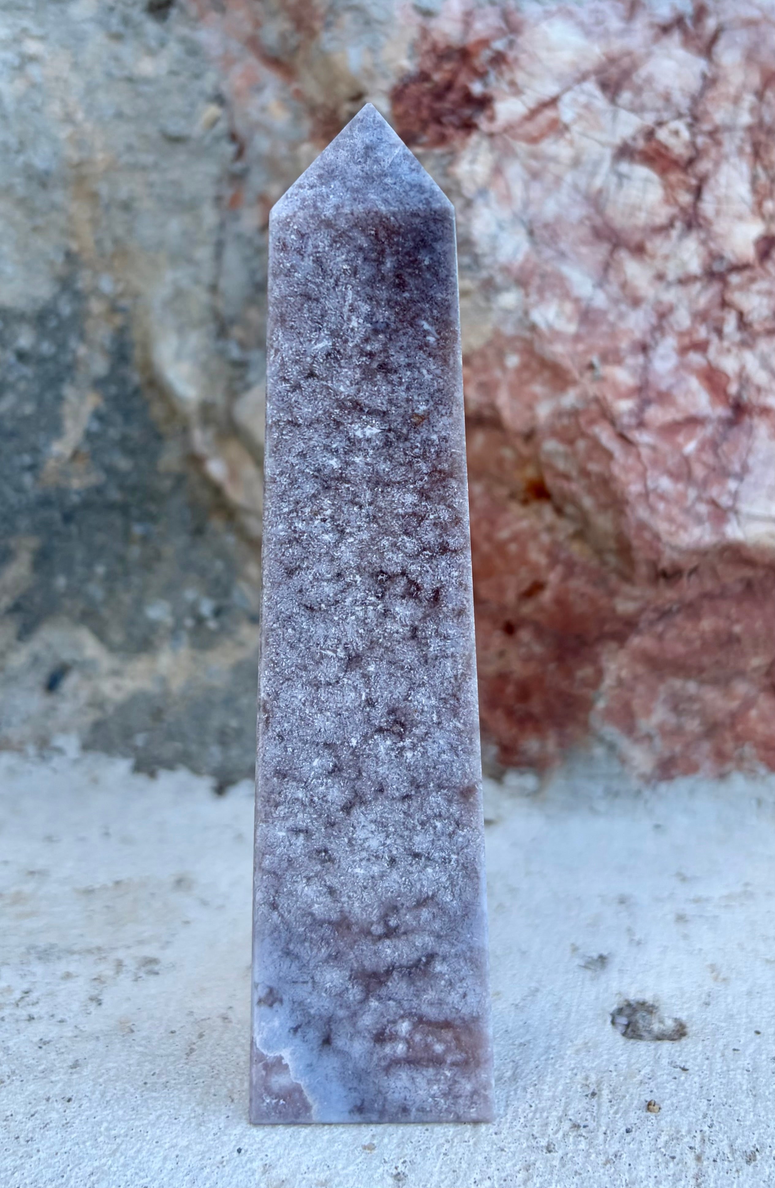 Purple pink amethyst tower