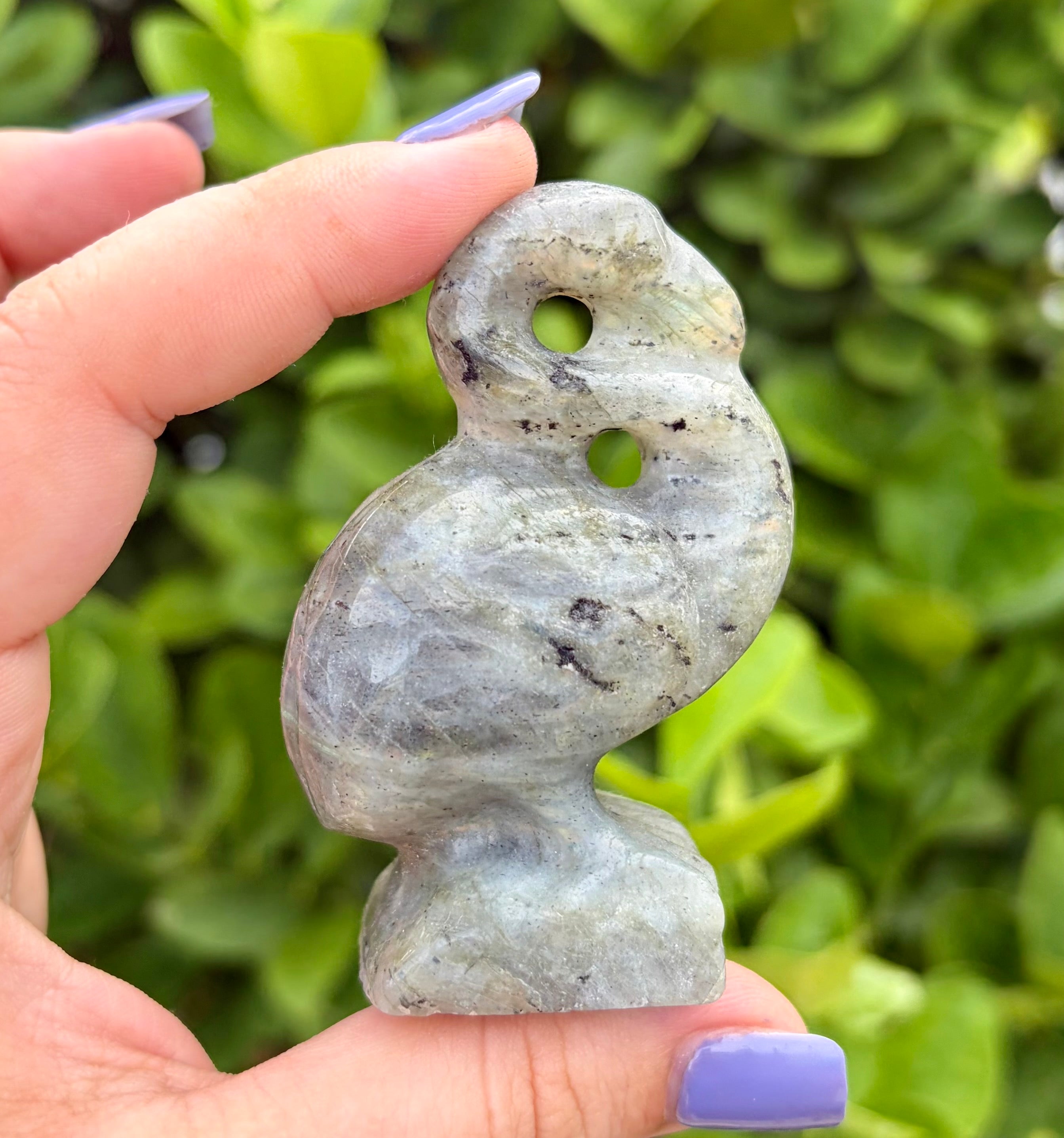 Labradorite flamingo