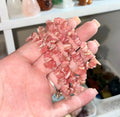 Rhodochrosite chip bracelets