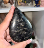 Garnet and fireworks tear drop A