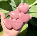 Pink petrified wood heart