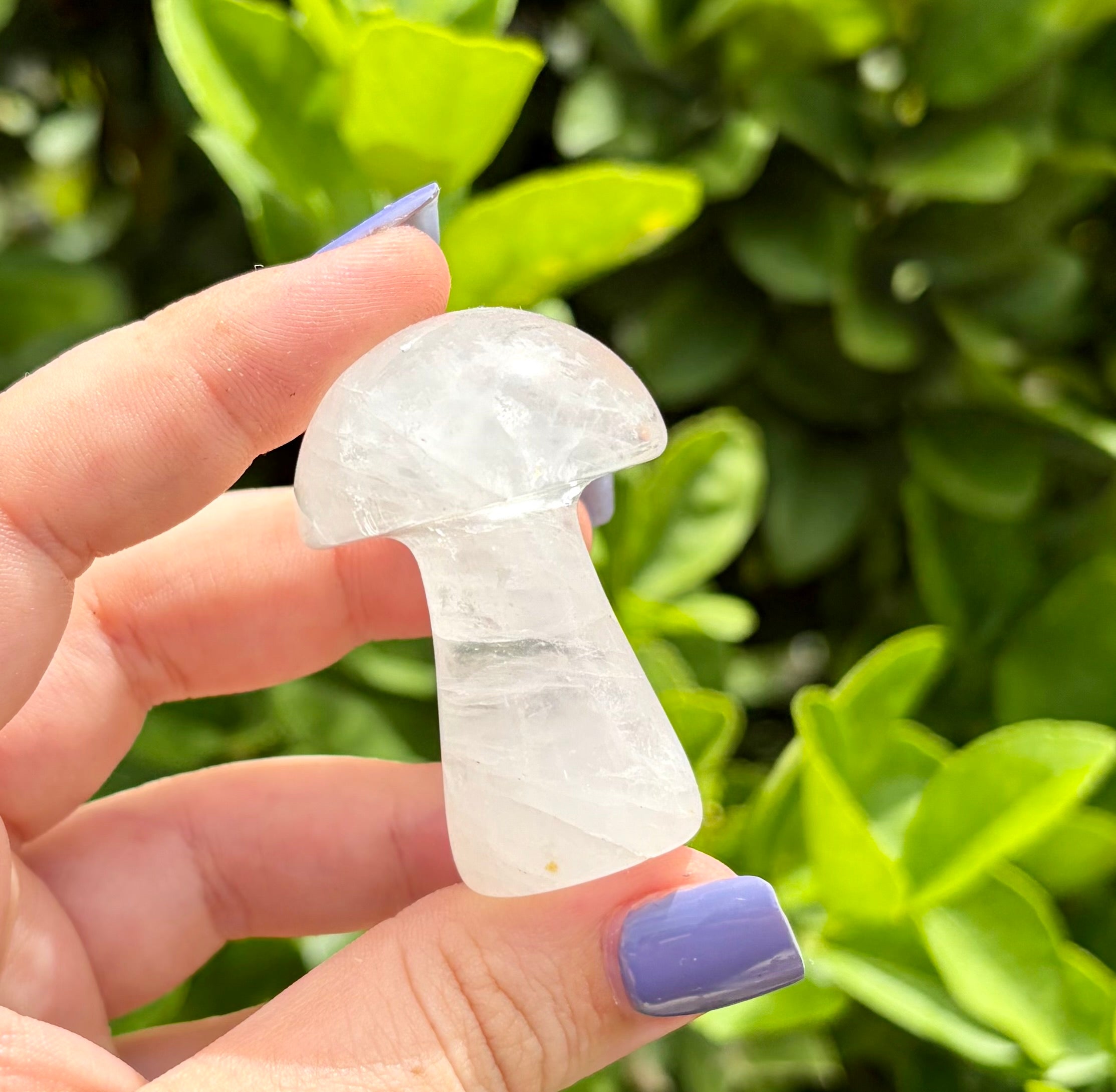 Clear quartz large mushroom