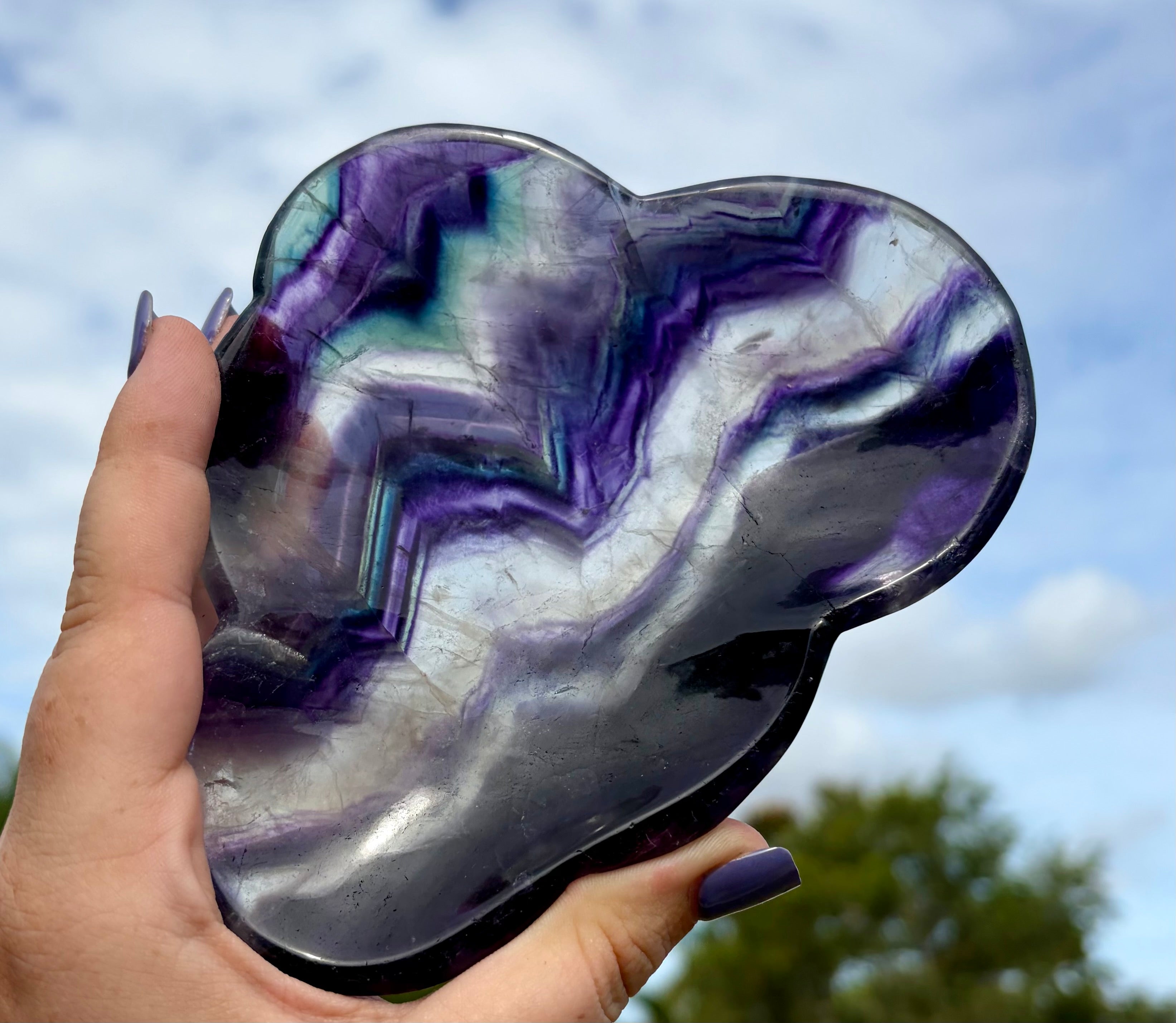 Fluorite cloud bowl B
