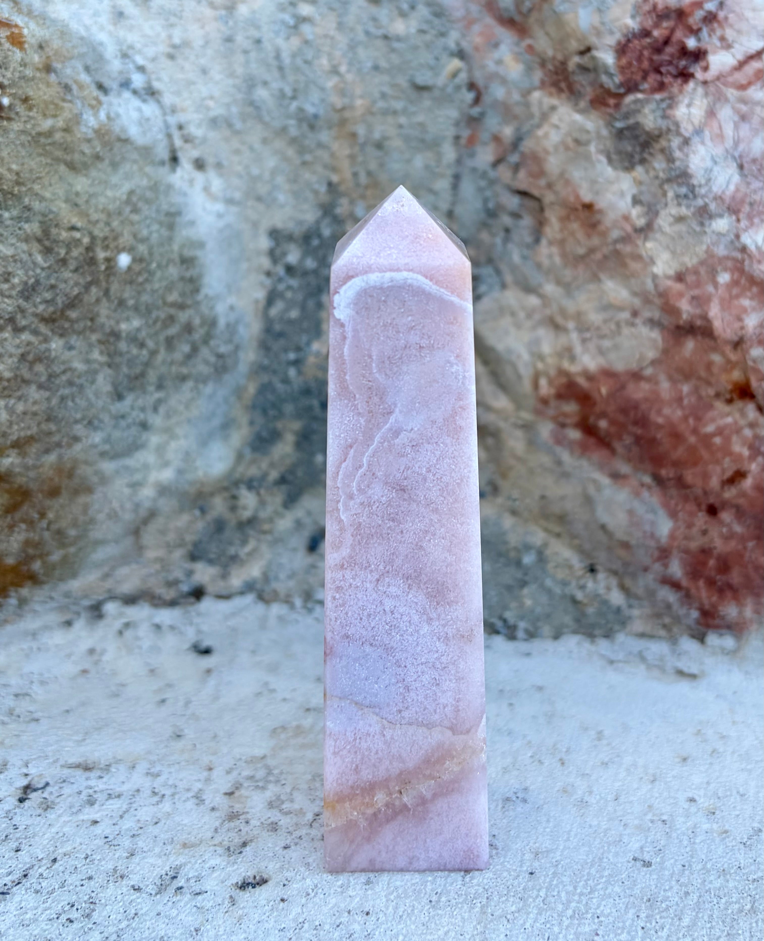 Pink amethyst tower