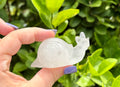 Clear quartz snail