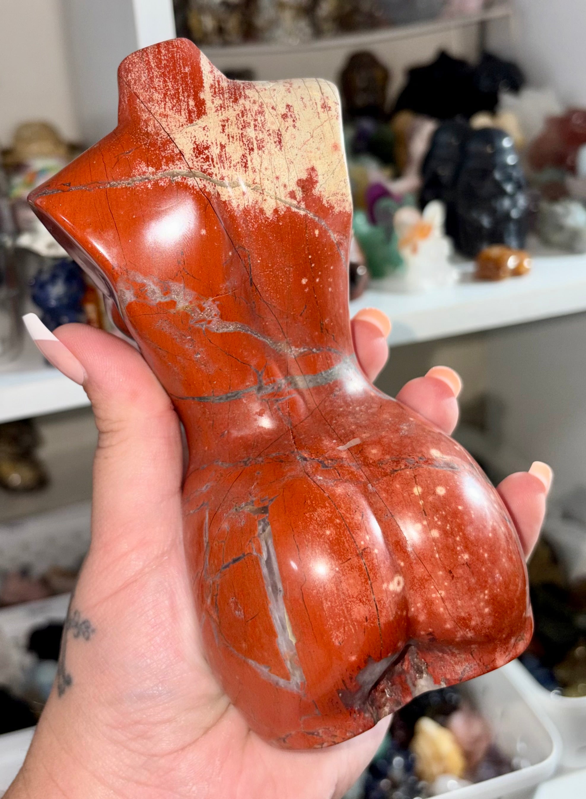 Red jasper lady body