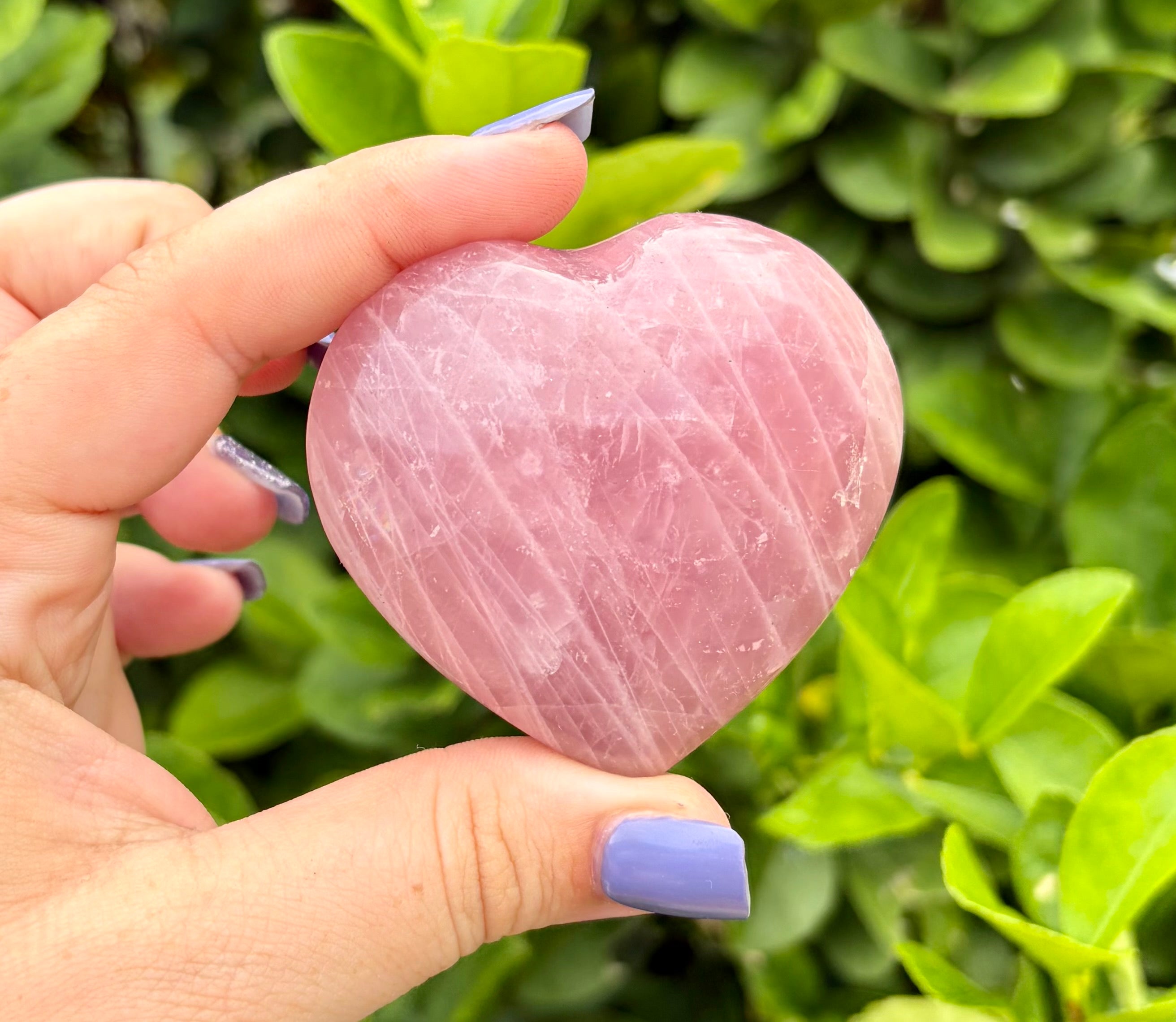 Rose quarts heart