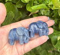 Blue aventurine elephant