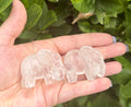 Clear quartz elephant