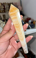 Yellow calcite wand