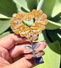 Ocean jasper heart wings