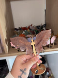 Strawberry quartz butterfly wings