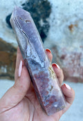 Amethyst/ crazy lace/ flower agate tower