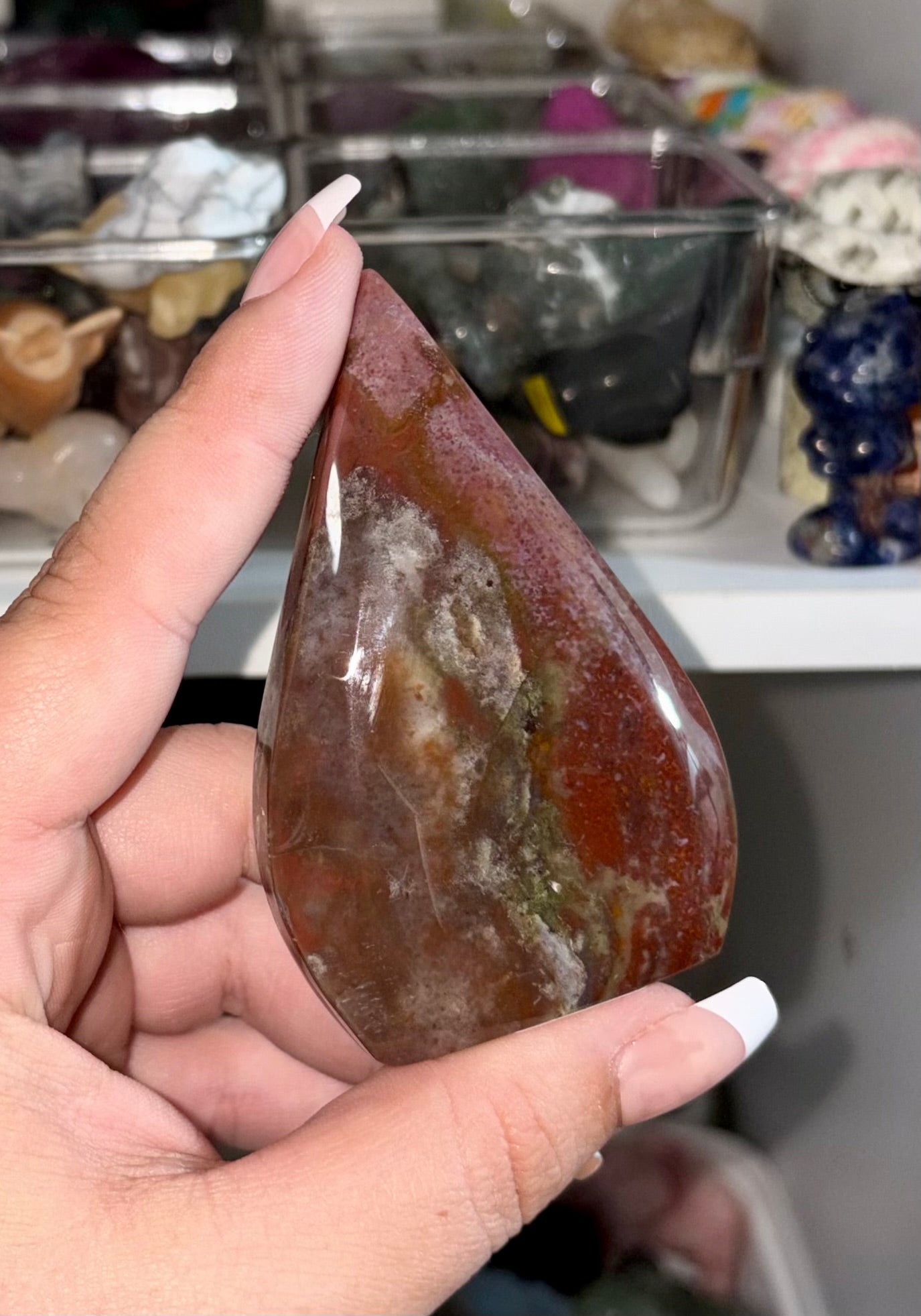 Sea jasper tear drop D