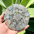 Labradorite coaster in resin