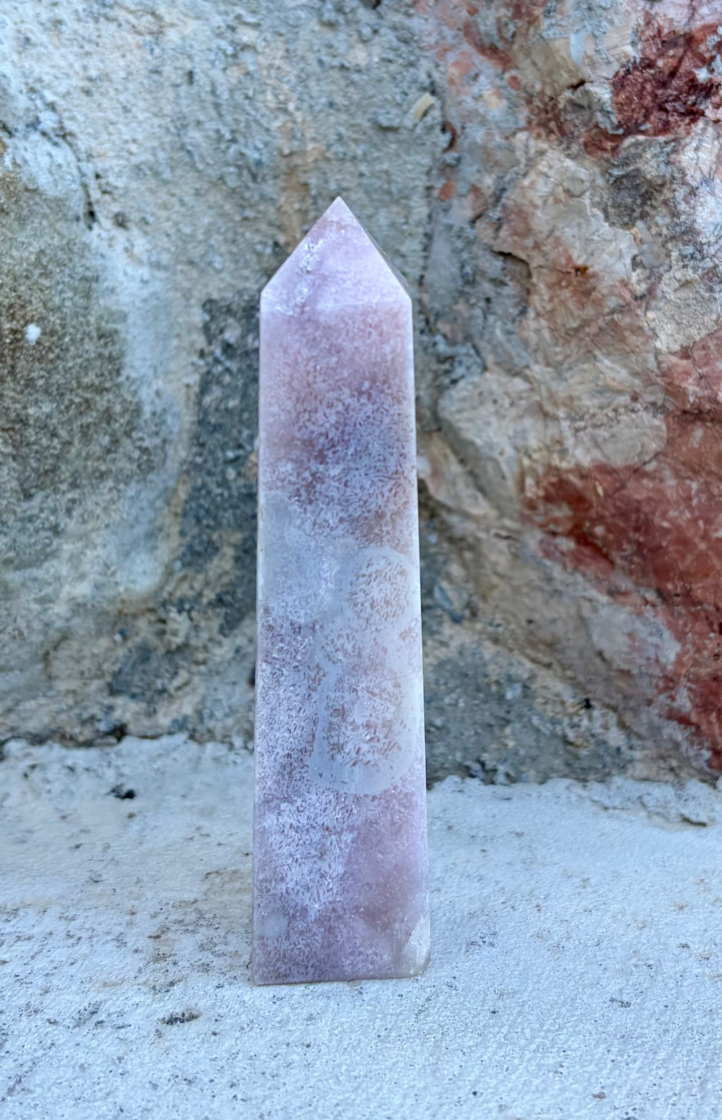 Pink amethyst tower