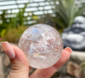 Clear quartz sphere