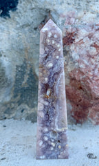 Pink amethyst/ amethyst/ flower agate tower