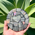 Labradorite coaster in resin