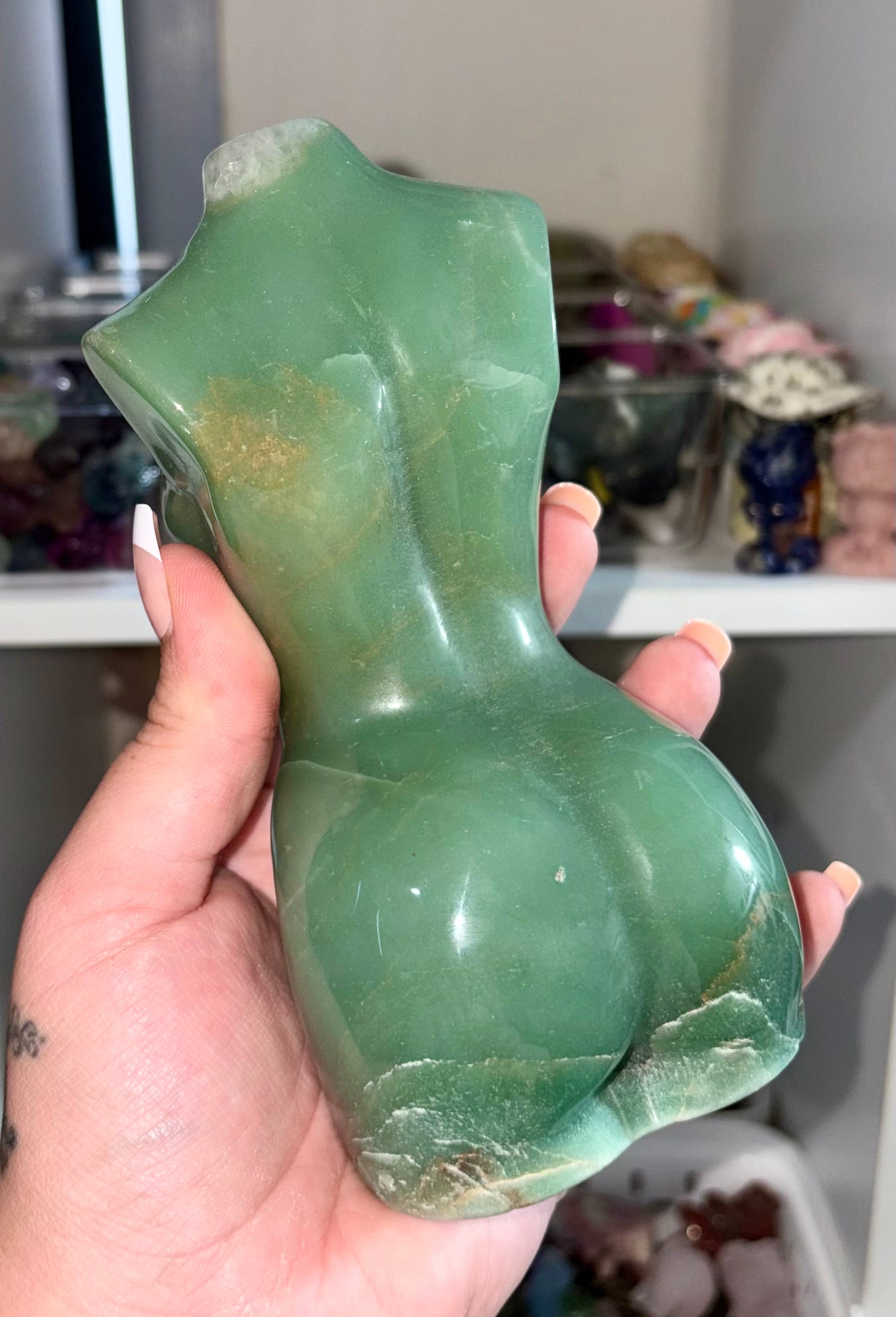 Green aventurine lady body